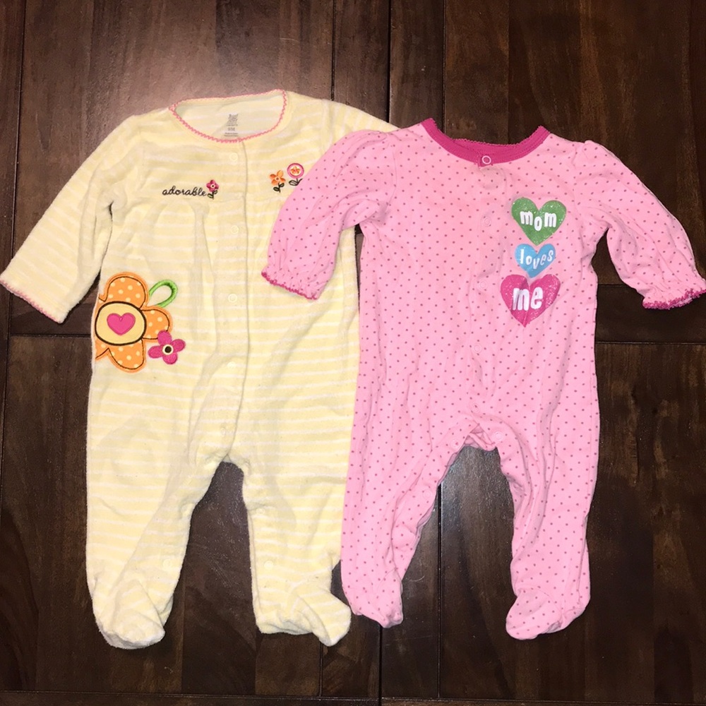 Pair of footed pajamas | Size 9 months